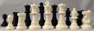 Silicone Club Chess Set - 3 3/4" King - Picture 1 of 3