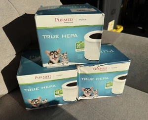 3 Pack PurMed Breathe Freely 99.97 True HEPA PH 5110 Core Mini RF Filter-New Op. - Picture 1 of 8