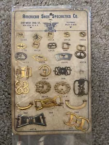 American Shoe Specialties Co Vintage Sample Card - Picture 1 of 3