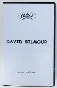 DAVID GILMOUR from PINK FLOYD 🞴 RARE CAPITOL FRENCH PROMO VHS ! 130 MNS - Photo 1/3