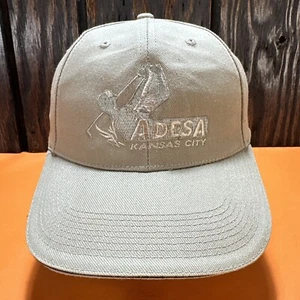 Vintage ADESA Kansas City Mütze Kappe Golf Golfer Golfen beige braun khaki Missouri - Bild 1 von 13