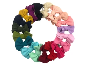 Big Waffle Hair Bands for Little Girls-FREE Combined Shipping-HUGE 5" BOWS - Picture 1 of 6