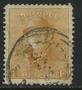Belgium 1919 1 franc orange used - Picture 1 of 1