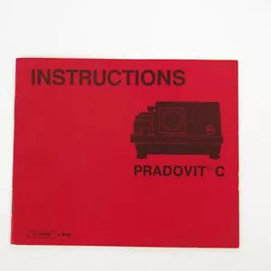 +Vintage Original PRADOVIT-C Slide Projector Instruction Manual - Picture 1 of 1