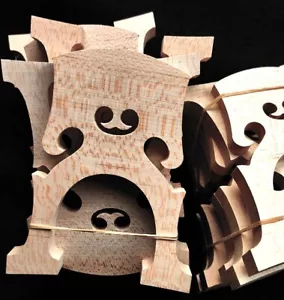 10pcs Aged Maple Wood Cello Bridge,1/2 half Size Belgian Style Cello Bridge - Picture 1 of 9
