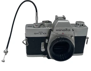 Minolta SRT101 grau schwarz analoge Multi-Modus-Kamera 35 mm manueller Fokus – A08 - Bild 1 von 11