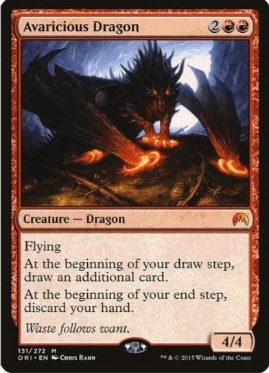 MTG Avaricious Dragon Origins (ORI) 131/272 Regular Mythic Creature - NM - Image 1 of 1