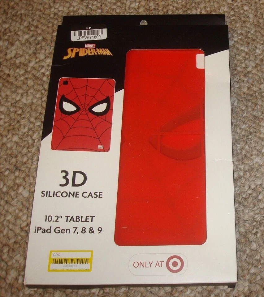Marvel Spider-Man 3D Silicone Case for 10.2" Tablet. iPad Gen 7,8 & 9 - Image 1 of 1
