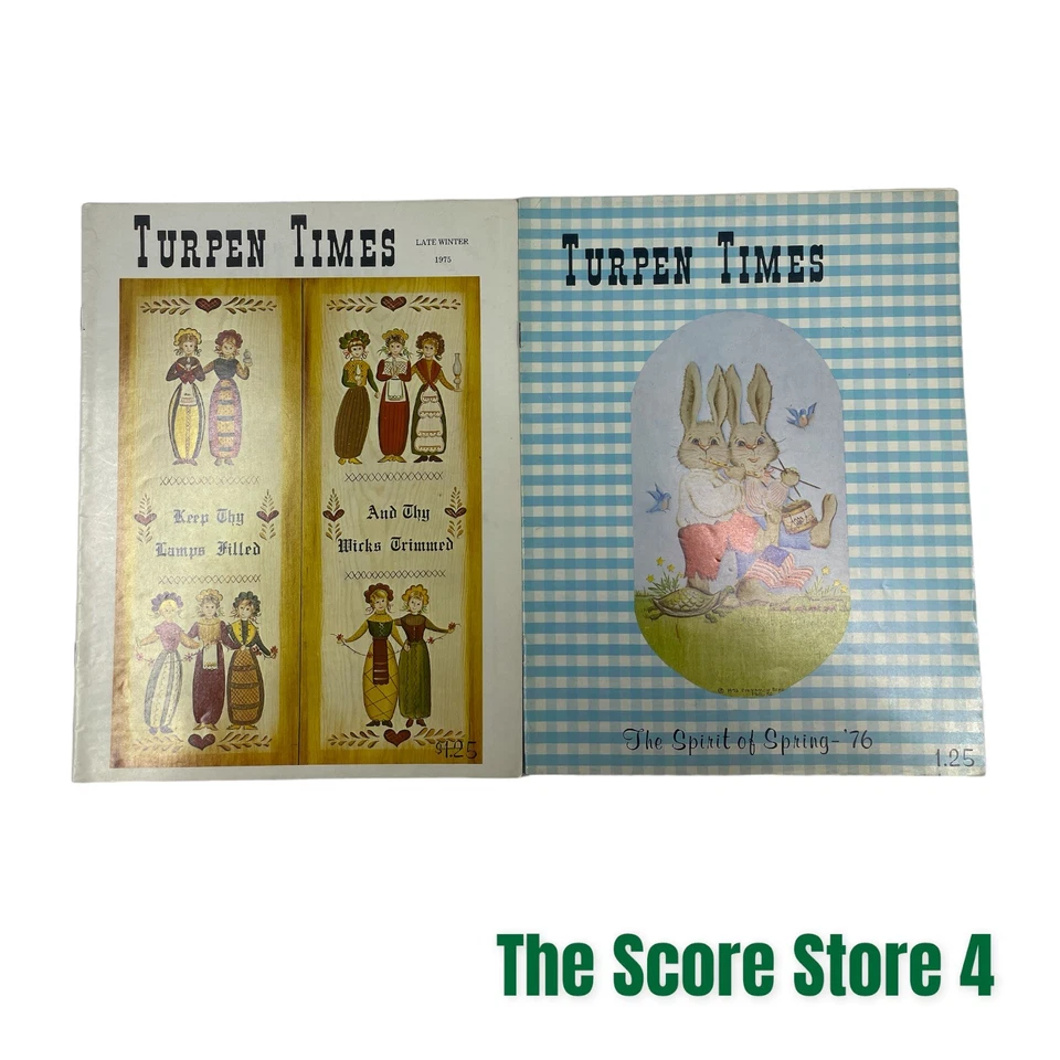 Jeans Turpen Times Painting Folk Art Winter 1975 & Spring 1976. - Image 1 of 4