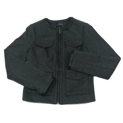 Chaqueta Blazer The Limited Para Mujer Talla XS Negra Mezcla Lana Cremallera Completa Forrada Foto 1 de 4