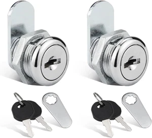 Truck Tool Box Locks, 2-Pack 5/8" Cylinder Key Alike Cam Lock Replacement Kit... - Picture 1 of 1