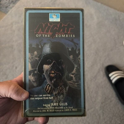 Night Of The Zombies VHS 1981 Italian Horror Movie Interglobal Home Video VTG - Image 1 of 4