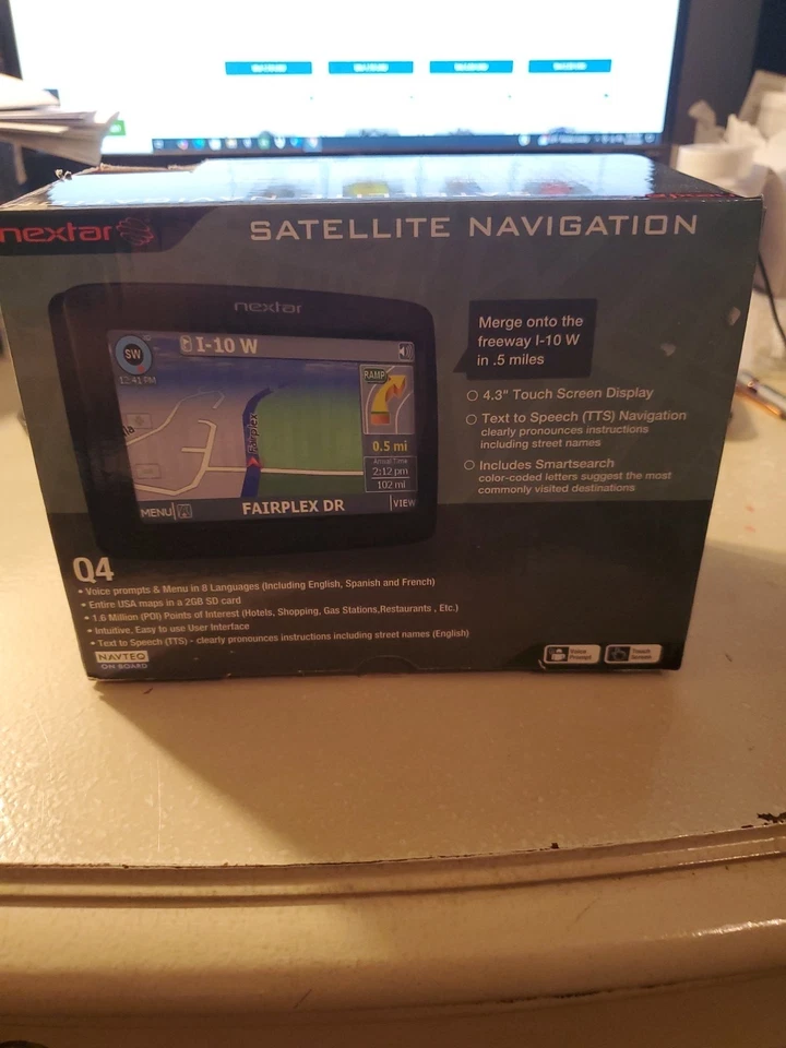 Nextar GPS Q4 Series  NIB 4.3” Touchscreen TTS Voice Prompts Entire USA Map - Image 1 of 1