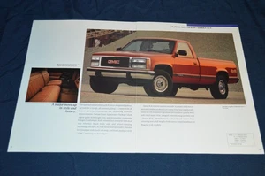 Camión GMC Sierra SLX 1991 4X4 cabina estándar anuncio original concesionario 91 - Imagen 1 de 1