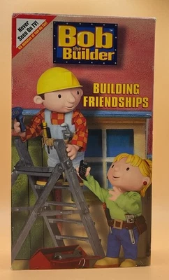 Bob the Builder - Building Friendships VHS 2003 Yellow Tape **Buy 2 Get 1 Free** - Image 1 of 3