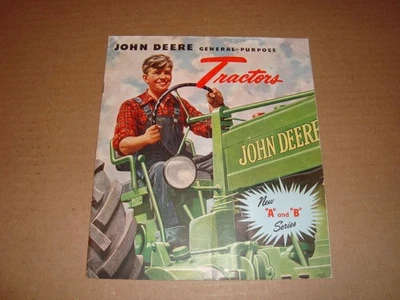 VINTAGE JOHN DEERE GENERAL-PURPOSE TRACTORS BROCHURE NEW A & B SERIES 1948 - Image 1 of 4