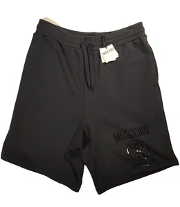 NWT MOSHINO COUTURE BLACK BERMUDA SHORTS SZ 48 IT (M3) - Picture 1 of 4