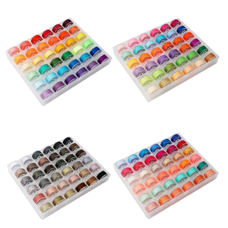 36Pcs Sewing Machine Bobbin Threads Household Thread Spools for Hand Sewing - Image 1 of 1