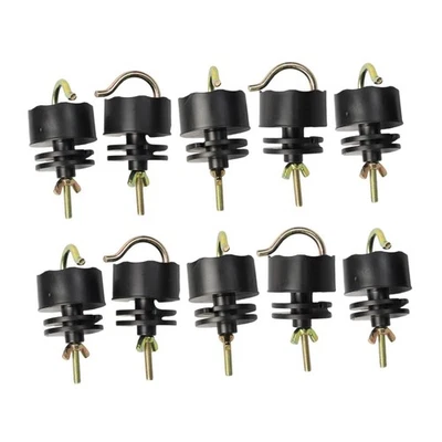 10x isolatrices de clôture électrique outils en bois Post Isolateurs pour - Photo 1/4