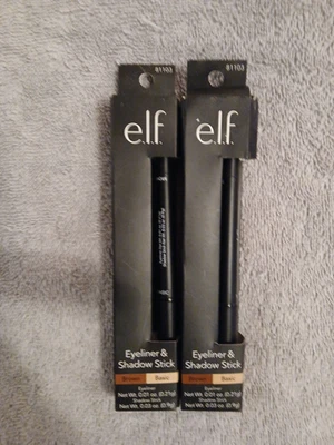 2 - e.l.f. DELINEADOR DE OJOS Y BARRA DE SOMBRA # 81103 MARRÓN BÁSICO Delineador de ojos ELF NUEVO en cajas - Imagen 1 de 2