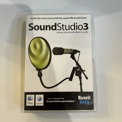 Sound Studio 3 • Audio Software for Macintosh • 2006 • Untested - Image 1 of 4