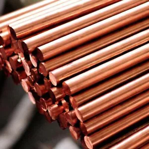 Barra de varilla de cobre puro T2 metal rojo 99,9% diapositiva redonda 3-30 mm - Imagen 1 de 39