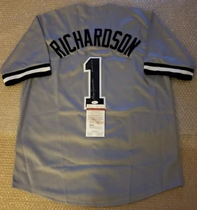 Bobby Richardson NY Yankees Signed Custom Jersey Insc. JSA Witnessed COA - Picture 1 of 5