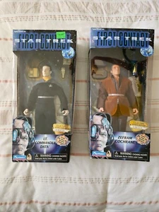 1996 Playmates Star Trek First Contact Zefram Cochrane And Lt. Commander Data - Picture 1 of 2