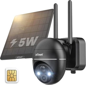 ieGeek 4G LTE Videocamera Sorveglianza Esterna con Pannello Solare, 2K 3MP Ultra - Picture 1 of 9