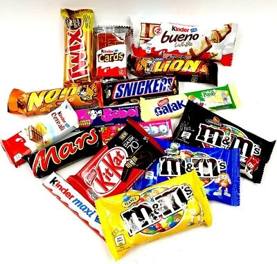 Confezione assortita Idee Regalo Snack Mars Twix Bounty Snickers Bueno Kitkat