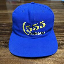 555 Subaru World Rally Team Hat Cap Snap Back Leonardo Adjustable Blue Racing