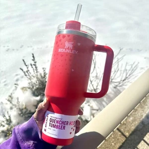 Stanley Target Exclusive Valentine’s Day Tumbler 40oz | Red Sweet Heart IN HAND - Picture 1 of 3