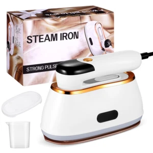1200W Travel Clothes Steamer Portable Iron LCD Screen 2 in 1 Powerful Steam UK - Picture 1 of 12