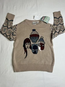 Boys Disney 100 Marvel Holiday Sweater X-Small Boys Beige Target Exclusive - Picture 1 of 7