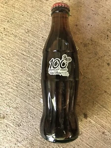 Disney 100 Yrs. Of Magic 8 Oz. Coca Cola Full Bottle Walt Disney New 1996 - Picture 1 of 2