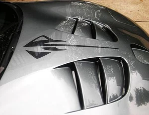 STINGRAY Hood Decal Racing also Carbon Fiber vinyl (Fits all Chevy Corvette's) - Picture 1 of 25