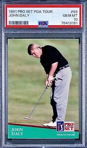 PSA 10 RC John Daly 1991 Pro Set PGA Tour True Rookie 1st Ever Pro Card