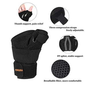 Thumb Brace - Carpal Tunnel Wrist Brace Relief and Tendinitis Arthritis Sprai... - Picture 1 of 7