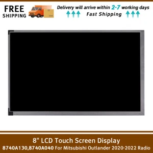 8" LCD Touchscreen Display für 2 Knobs Mitsubishi Outlander NAV Radio 2019-2022 - Picture 1 of 8
