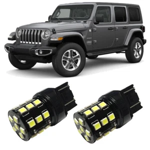 2 bombillas LED blancas DRL 7443 para Jeep Wrangler JL Sahara Rubicon 2018 - Imagen 1 de 2
