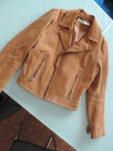 Wildlederjacke von H & M, hellbraun, Gr. M - Bild 1 von 4