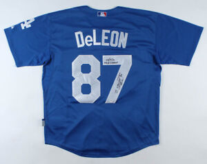 Jose DeLeon Signed Dodgers Majestic Jersey (PSA/DNA COA) Los Angeles Pitcher