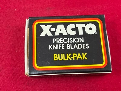 X-ACTO 623 X623 CORNER STRIPPING #23 KNIFE BLADES 100 REPLACEMENT vintage - Image 1 of 3