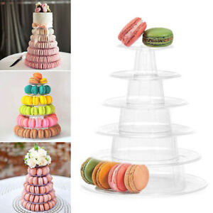 6 Tiers Wedding Display Rack Plastic Birthday Round Cakes Macaron Tower Stand