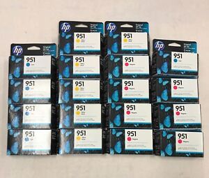LOT of 18 NEW HP 951 CYM Cyan Yellow Magenta Ink Cartridges for HP Office Jet