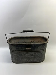 Seltener Jones Aquarium Blech Minnow Bucket um 1920’s Made in Ohio - Bild 1 von 17