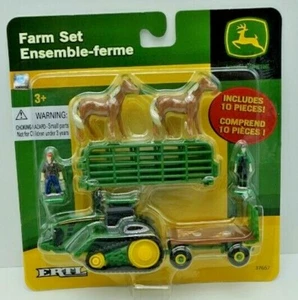 Ertl John Deere Farm Set 37014 14 10 Piece Set NEW on Card 1/64 HO - Picture 1 of 2