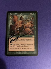 MTG Magic Squirrel Wrangler Signed Artist Proof x1 Prophecy Carl Critchlow