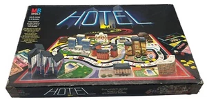 MB Spiele HOTEL komplett aber ohne Laternen Schwarze Ausgabe 1986 BESCHREIBUNG - Bild 1 von 5