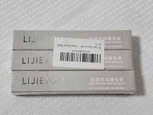 LIJIEYOU Light Feather Smart Eye Long Lasting Black Mascara (3-Pack) EXP 01/2027 - Picture 1 of 4